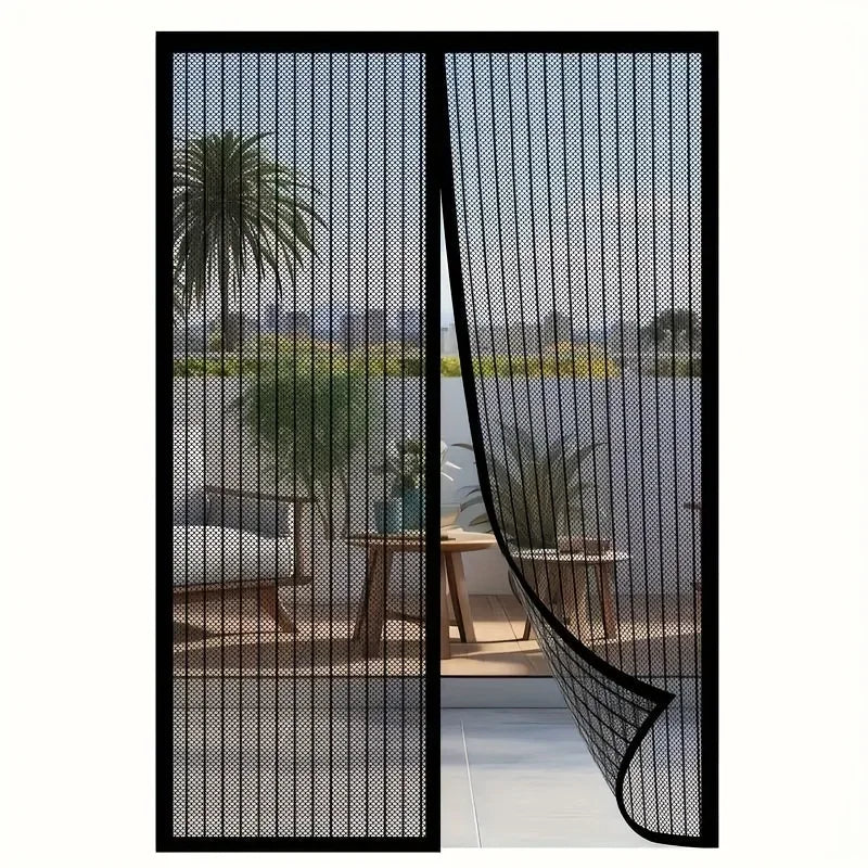 Magnetic Screen Curtain - Easy Install Insect Net for Doors/Windows, Breathable Polyester, Summer Essential