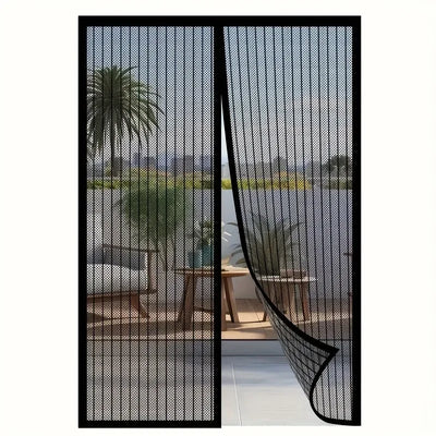 Magnetic Screen Curtain - Easy Install Insect Net for Doors/Windows, Breathable Polyester, Summer Essential