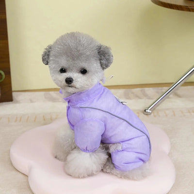 Summer Pet Clothes 4-Leg Pants Thin & Breathable-Cat Dog Sun Protection Outfit for Teddy Schnauzer Bichon Puppy UV Defense Wear