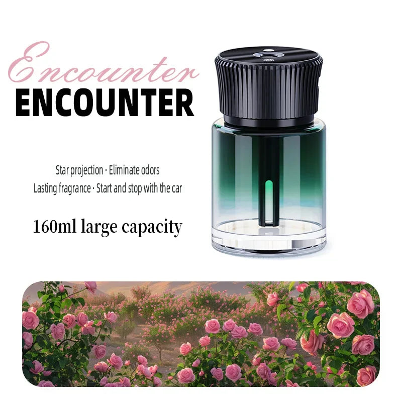 Smart car fragrance diffuser; car fragrance; automatic car fragrance diffuser; starry ceiling environment. USB car fragrance dif