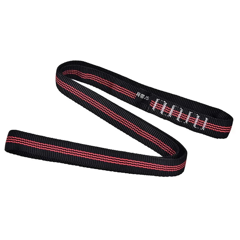 Rock Climbing Sling Rope Protector 25KN 60cm Nylon Bearing Strap Reinforce Rope Belt Arborist Mountaineering Equipment
