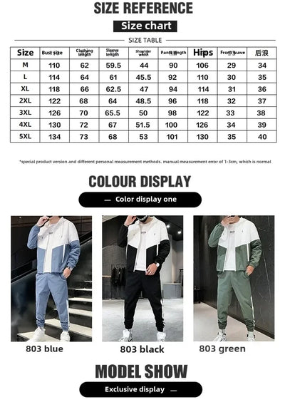 Men Casual Joggers Hooded Sportswear Jackets Pants 2 Piece Sets HipHop Running Sports Suit Tracksuit Sweatpants Hoodies Colombia