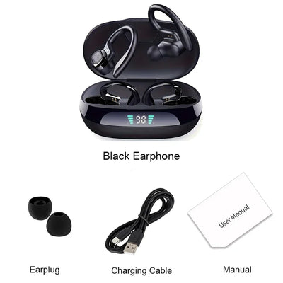 Original Wireless Earphones Ture Wireless Earbuds Ear Hook Sports HiFI Stereo Waterproof Headset With Mic TWS Headphone