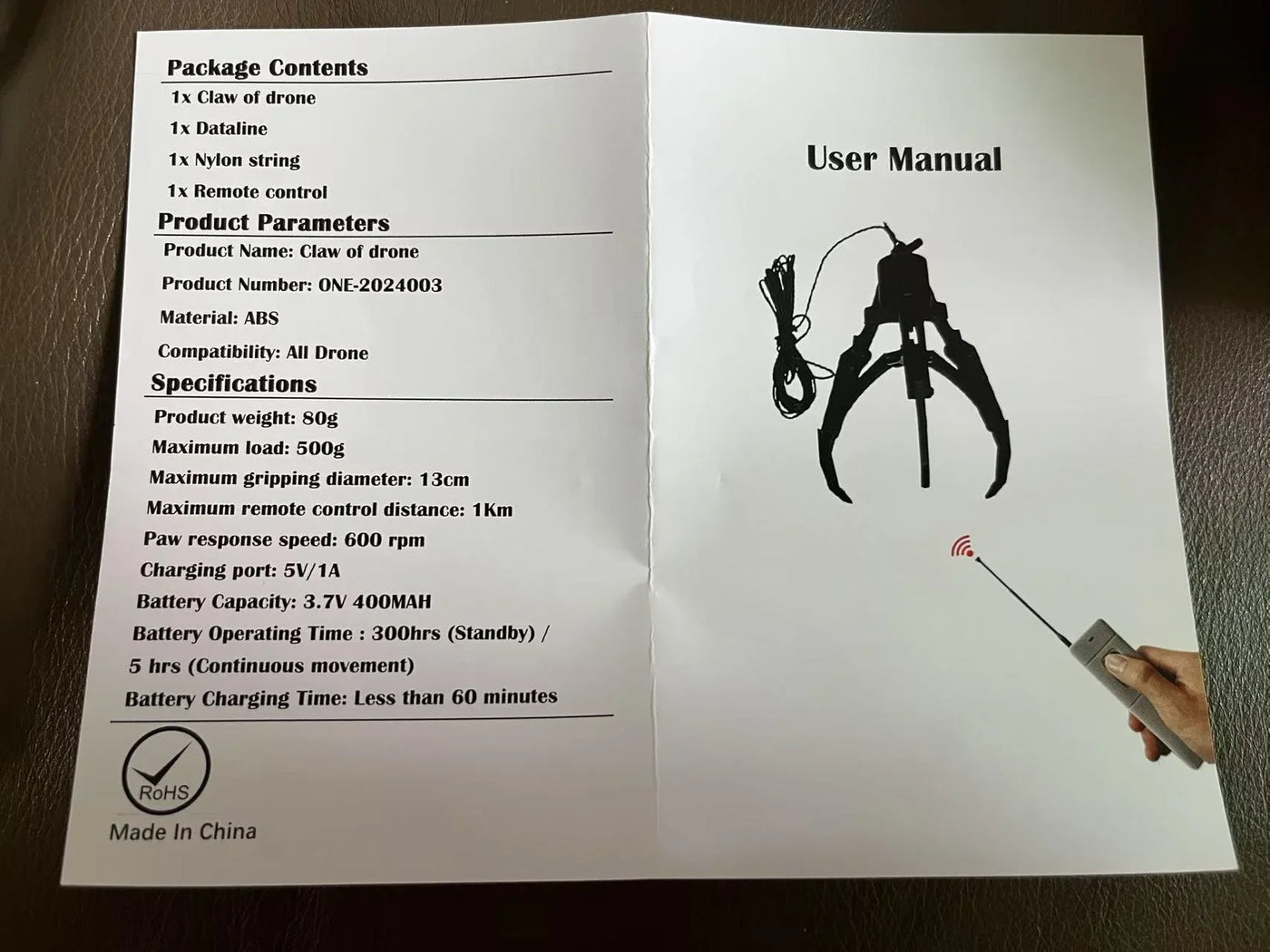 Updated Newest 2kg Light-Sensitive Payload Pick-Up Device Thrower Airdrop System For DJI Various Drone Models Mavic 2 3T M3T