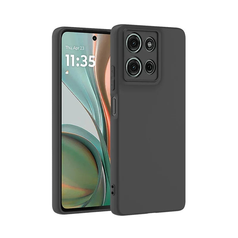 Silicone Phone Case for Motorola Moto G05 E15 G15 Pro Power G75 G35 G55 G85 E14 E13 Shockproof Matte Soft Cover Cases Fundas