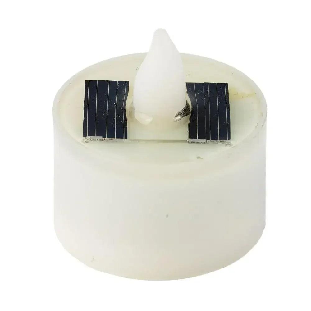 Solar candle tea lamp smokeless simulation led electronic outdoor christmas halloween wax