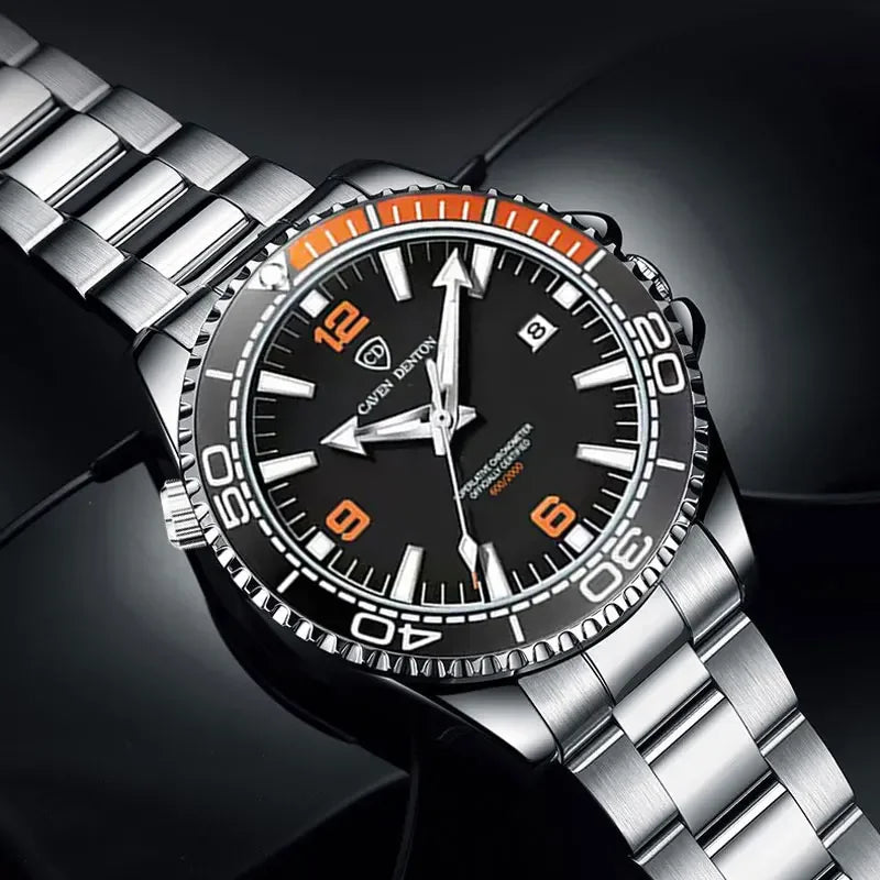 2025 New Top Brand Design Men's Watches Luxury Fashion Multifunctional Dial Quartz Watches Steel Strap Waterproof Men's Watches