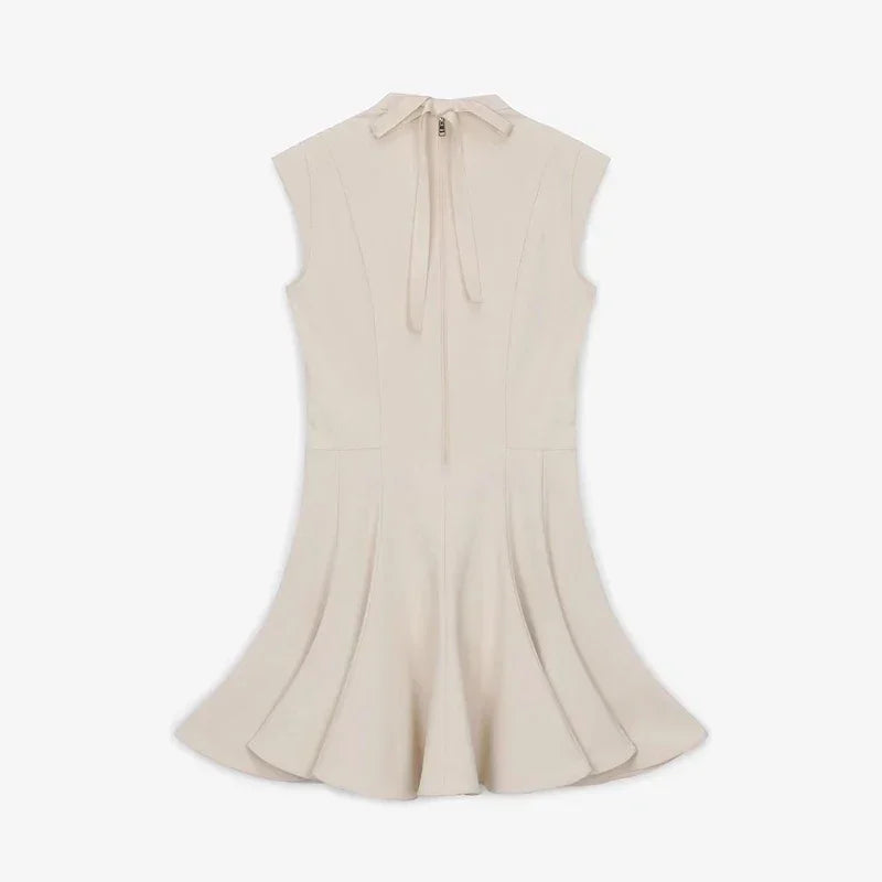 Women Golf Dress Sleeveless Outdoor SportsSlim Fit Sexy Dress Beige Black Outfit Women Clothes