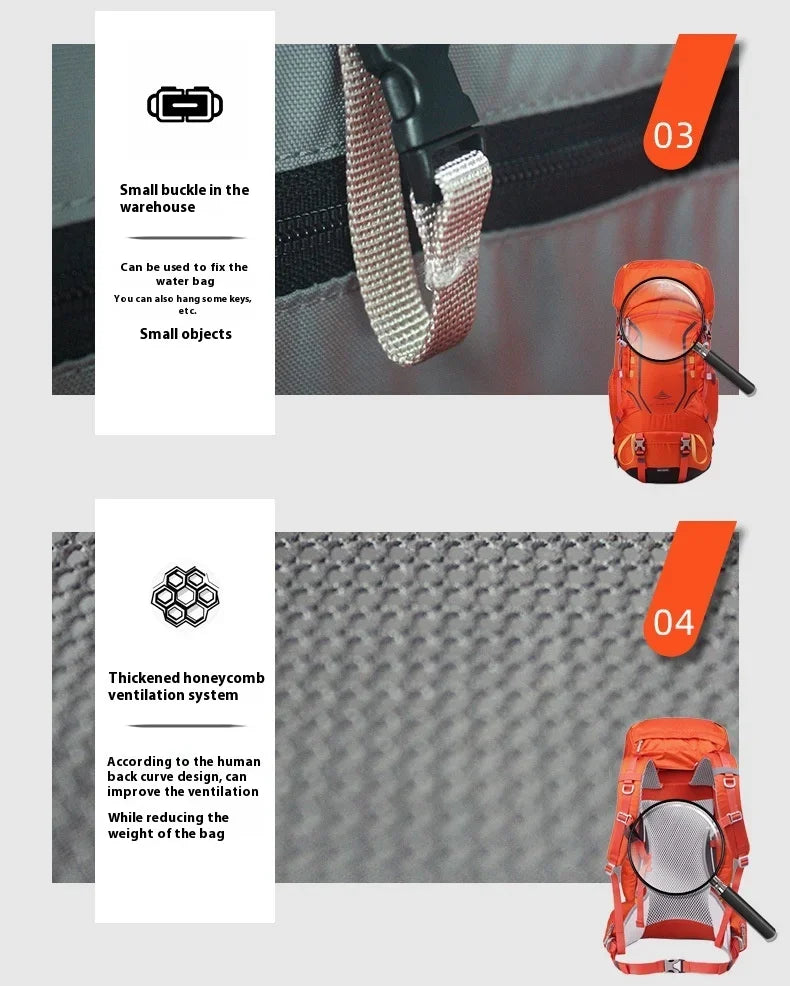 40L Mountain Backpacks Tourist Rucksack Climbing Bag Hiking Backpack Men Sport Molle Trekking Backpack Tactical Bag