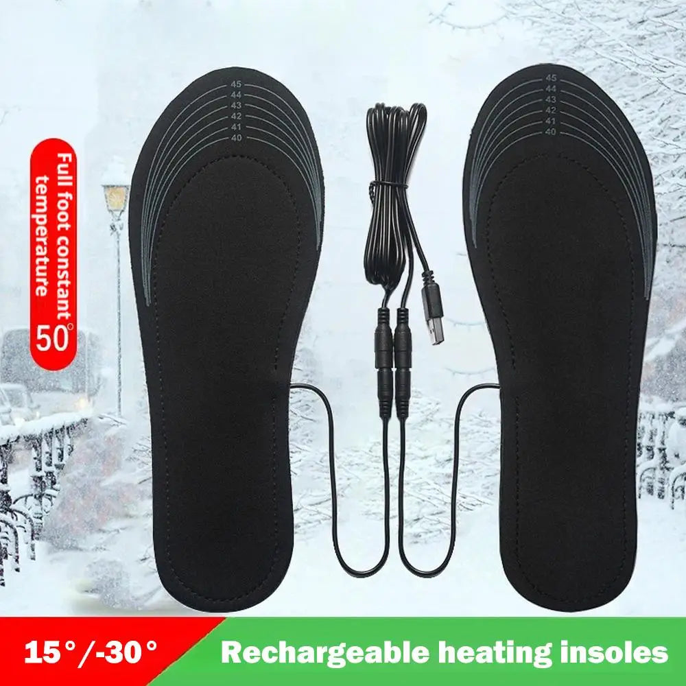 Winter Electric Foot Heating Pad USB Charging Washable Soft Plush Foot Heater Home Office Foot Warming Mat Keep Warm Tools