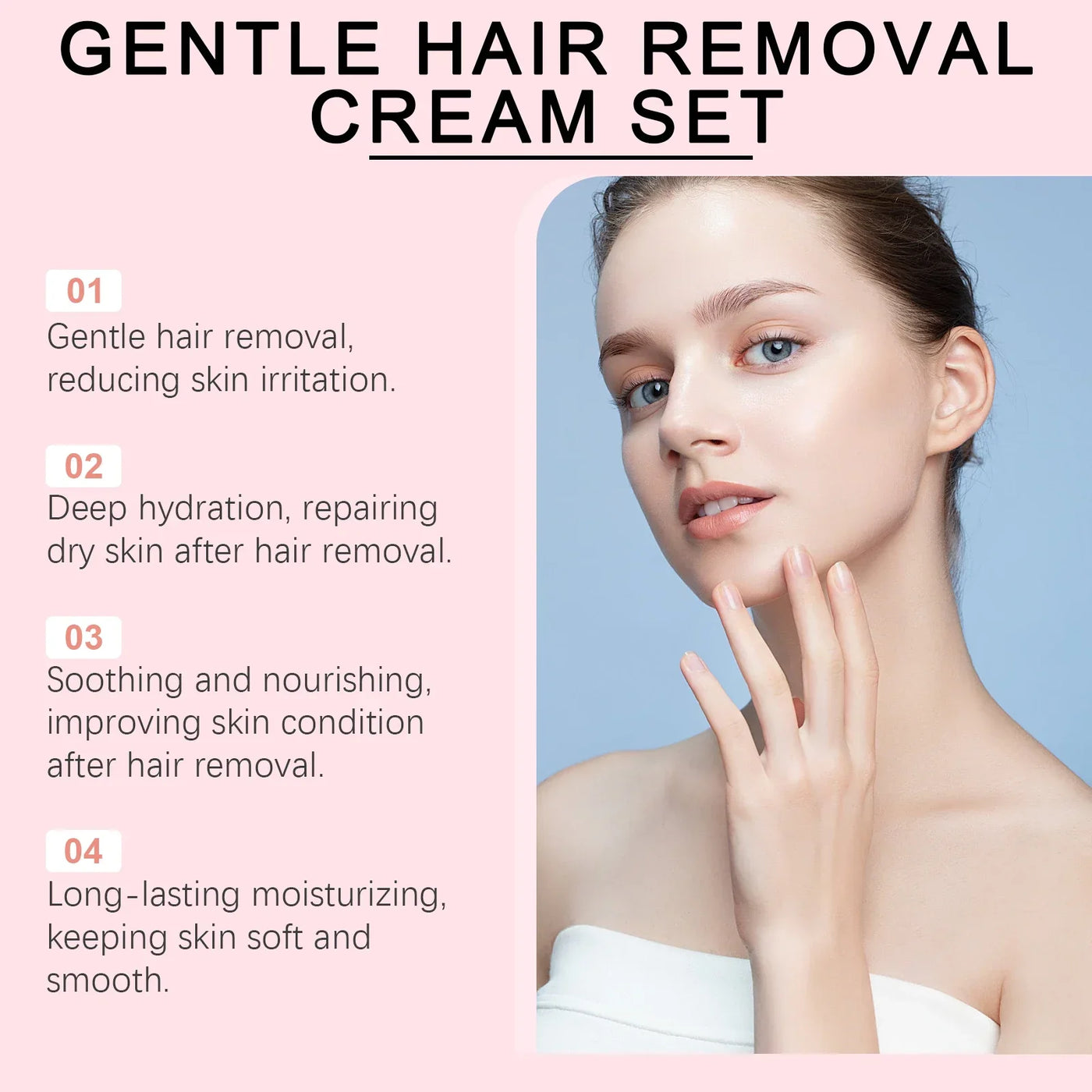 EELHOE Hair Removal Cream for Women Aloe Vera Moisturizing Face Depilation Hair Removal Painless Repair Skin Care Lady Epilator