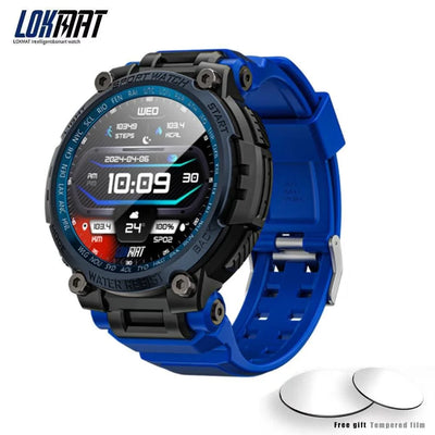 LOKMAT New ATTACK MAX Sport Rugged Smart Watch BT Calls Waterproof Military Smartwatches Heart Rate Monitor Fitness Tracker
