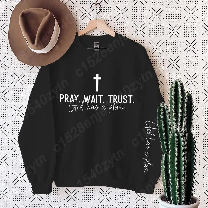 Uplifting Christian Quote Crewneck Sweatshirt, Long Sleeve, Women's