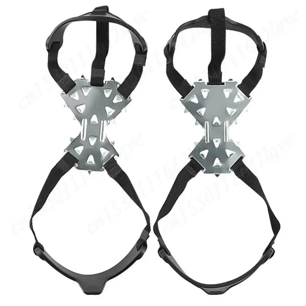 11 Spikes Crampons for Boots Shoes Traction Ice Shoes Grippers Traction Snow Grips for Snowing Hiking Ice Fishing Mountaineering