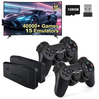 Video Games Console M8 GameStick Retro Handheld Game Player 2.4G Dual 40000 game Wireless Controller For Dropshiopping Xmas Gift