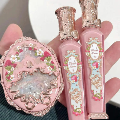 Flower Knows Strawberry Lipstick  Collection Lip Cream Beauty Lip Gloss Lipstick 3.5g