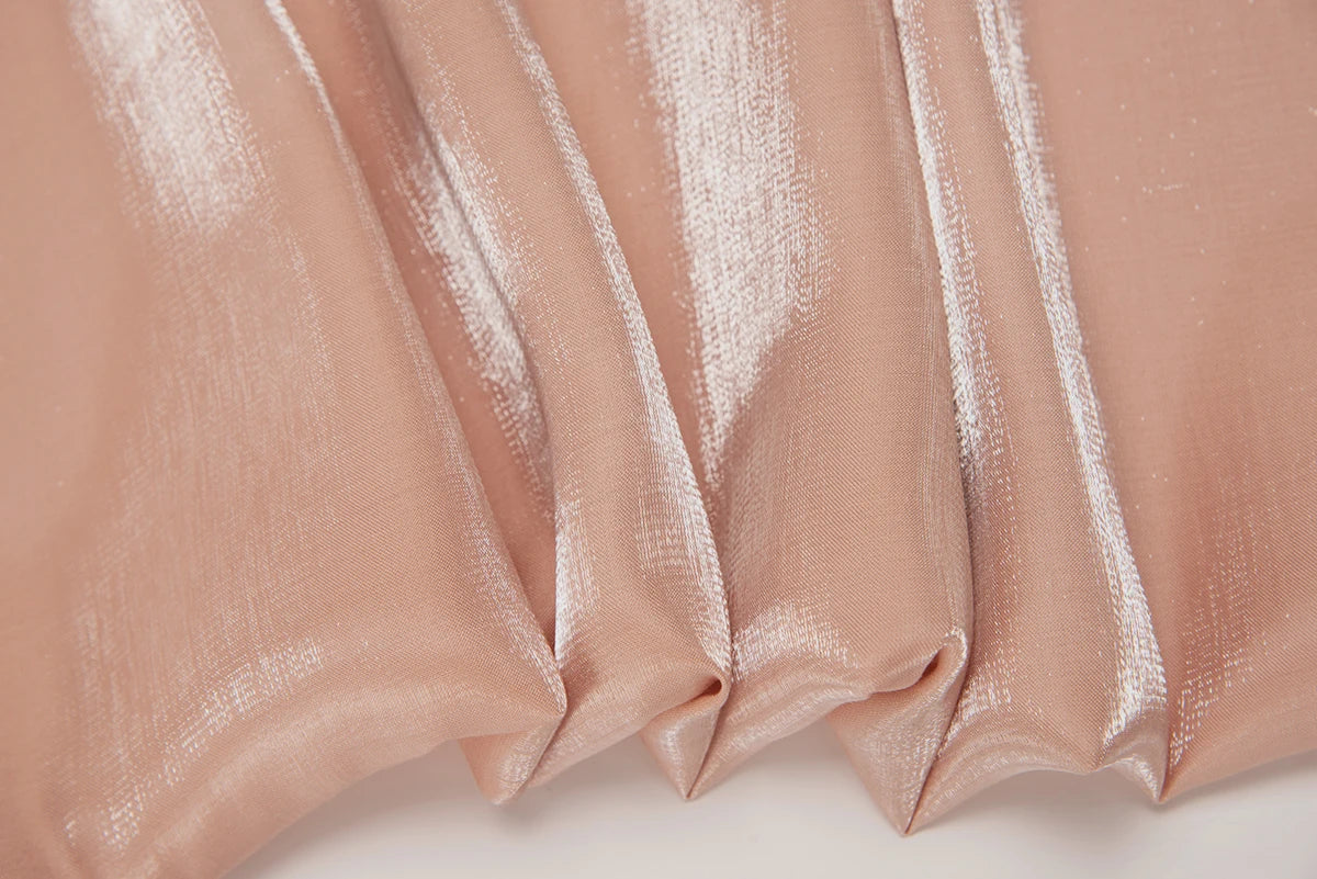 Colorful Gradient Reflective Fabric By The Meter for Dress Shirt Hanfu Handmade DIY Sewing Mermaid Texture Cloth Smooth Pink