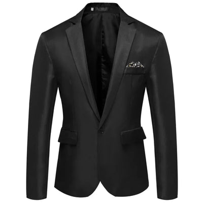 2025 Men's Formal Office Blazer Jacket Suits Solid Fashion Wedding Dress Suit Jacket Coat Male Oversized Casual Blazer Hombre - Elanique