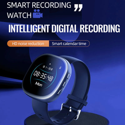 Digital Video Recorder Watch Video Recorder Watch Digital HD 1080P Noise Reduction AI Intelligent Voice Activated Recorder Watch