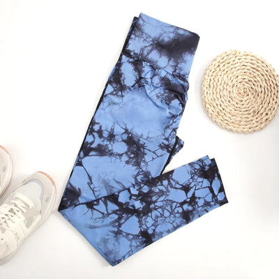 2024 New Tie Dye Gym Leggings Women Fitness Push Up Casual Sport Leggings Of Women  Running Outdoors