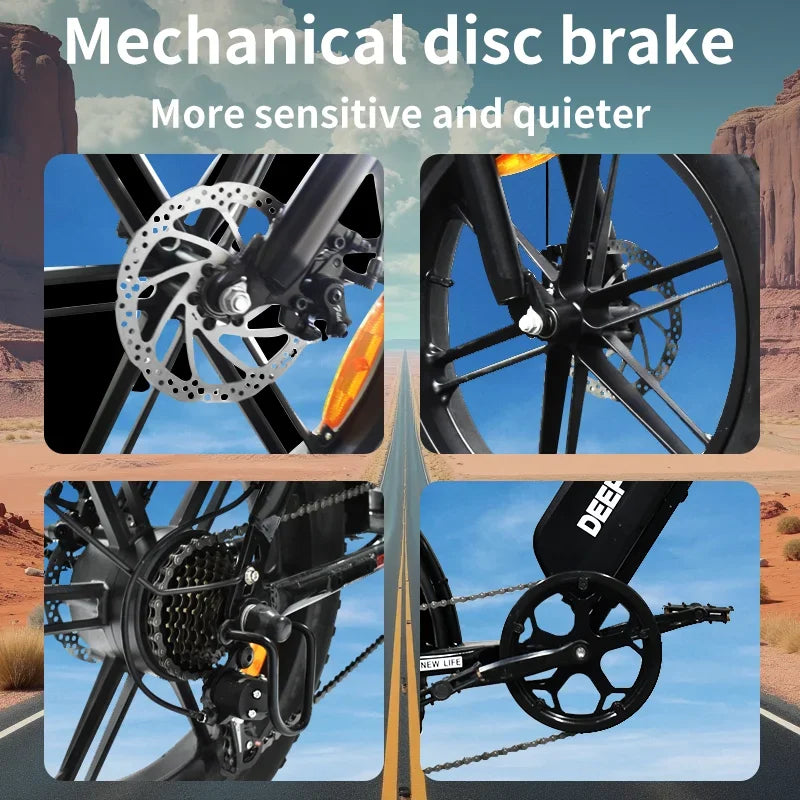 1000W Motor Adult Electric Bike 48V 25AH 20-inch Snow Tire Electric bicycle Outdoor adult Off-Road Bicycle Mountain Ebike