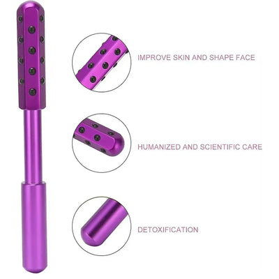 Face Massage Roller 30 Germanium Facial Firming Roller Face Lift Bar Anti Wrinkle Facial Massager Skin Care Tool Derma Rolling