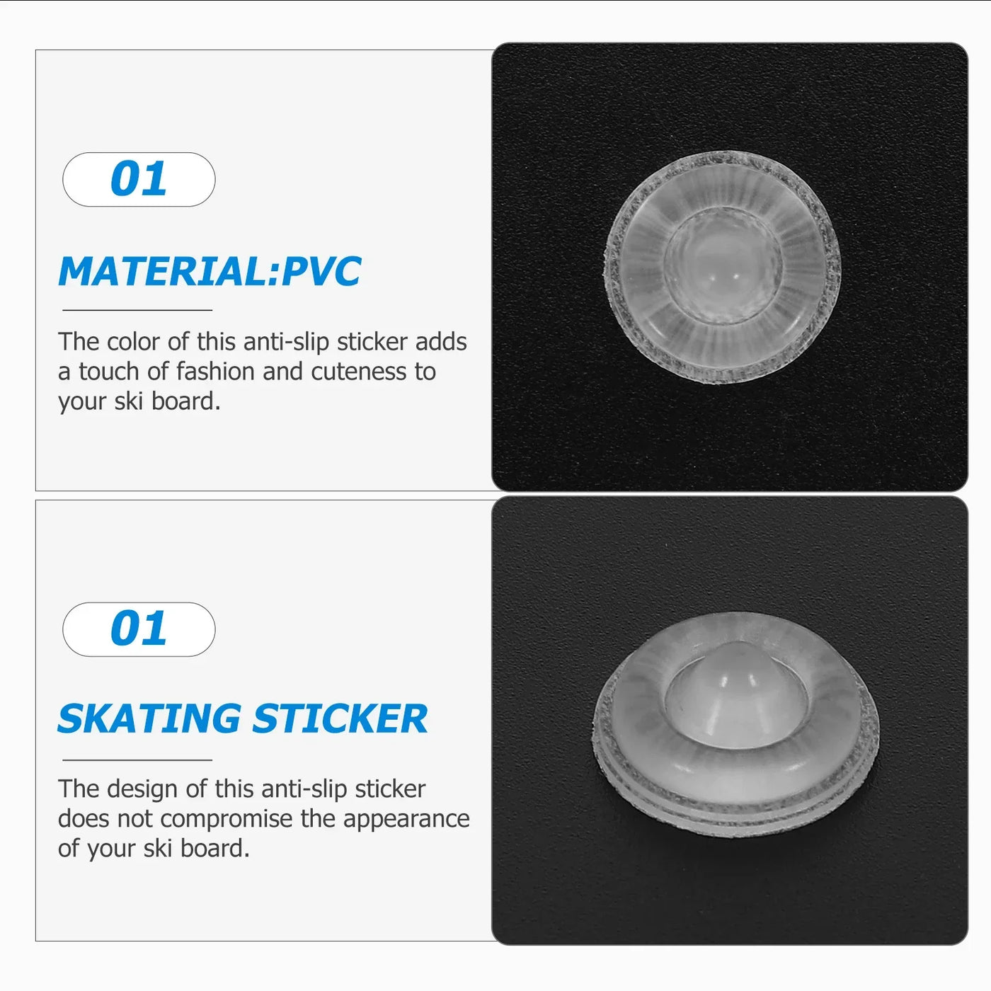 30pcs Snowboard Anti-Slip Stickers Snowboard Anti-Slip Stickers Self-Adhesive Nails Snowboard Nonslip Sticker Snowboard Adhesive