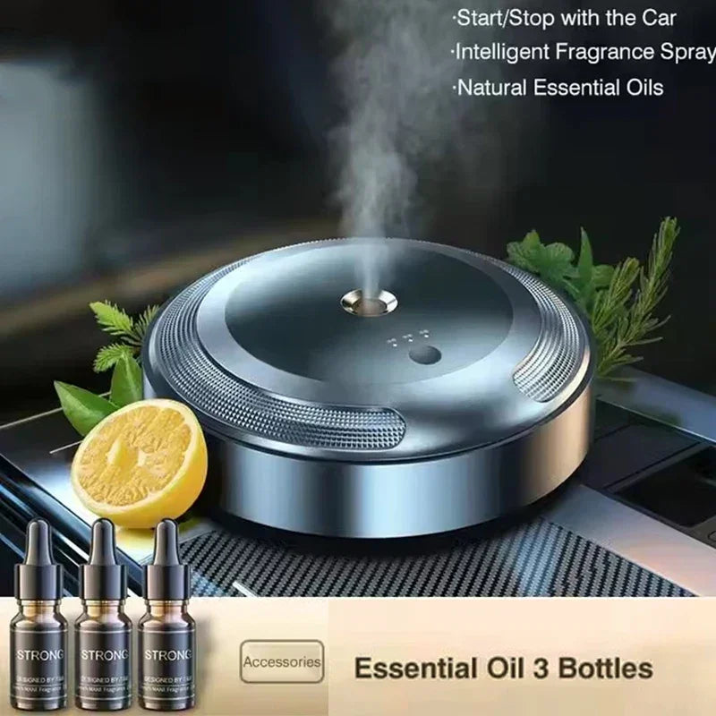 Car Fragrance Diffuser For Home Office Essential Oil Diffuser Car Air Freshener Battery Operated Scent Air Machine Accessories