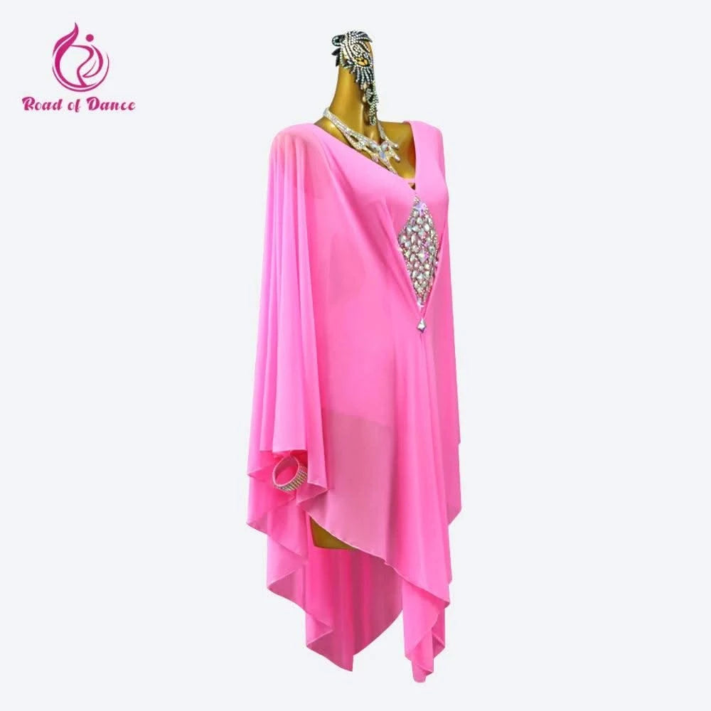Pink Dress For Women Evening Latin Dance