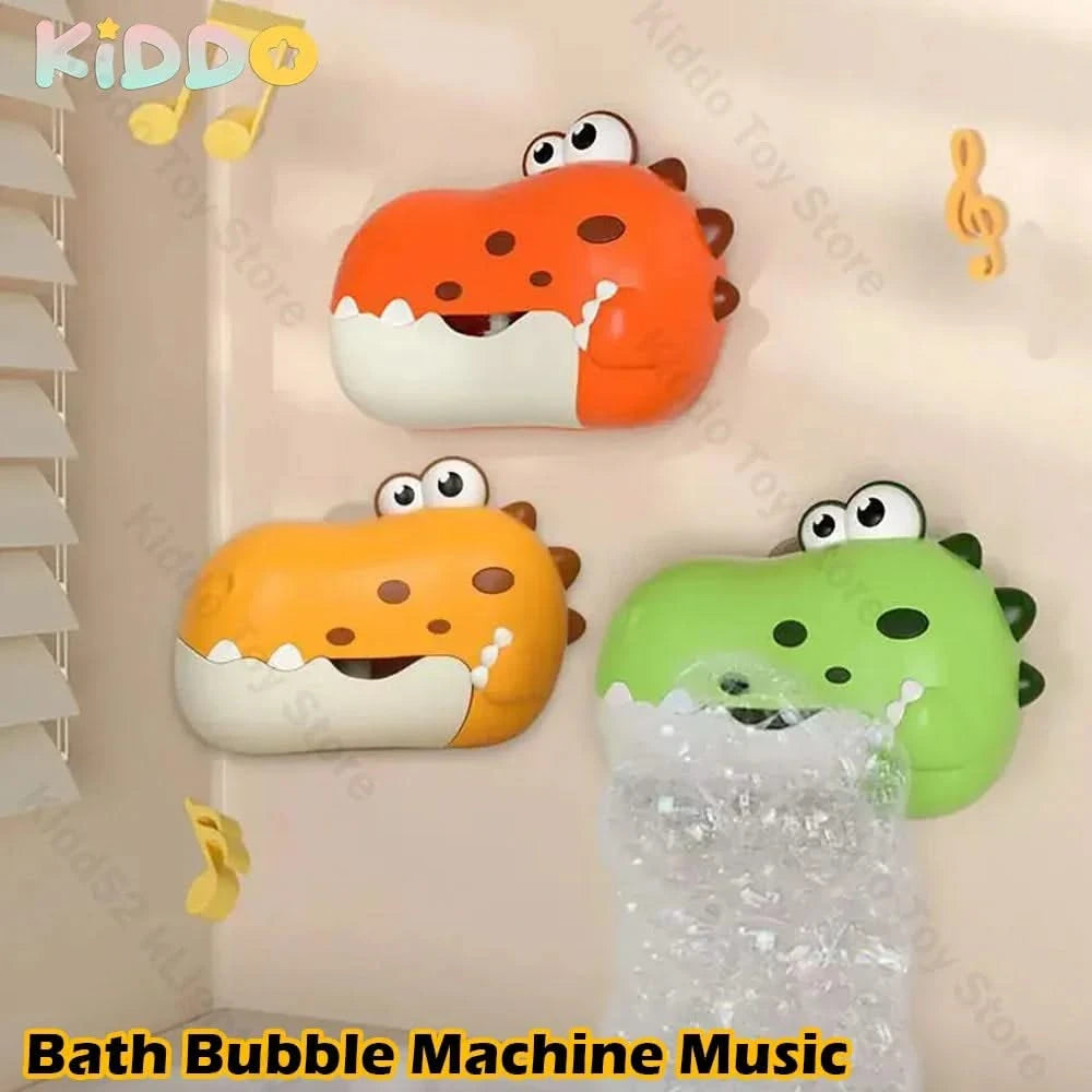 Baby Bath Toys for Kids Music Dinosaur Bubble Machine Bath Toys Bathtub Soap Automatic Bubble Maker Toys Baby Bathroom Toy Gift