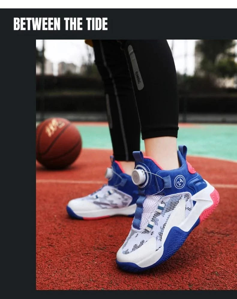 2025 New Children's Basketball Sports Shoes for Boys High Quality Running Kids Shoes Child Sneakers Non-Slip School Shoes - Elanique