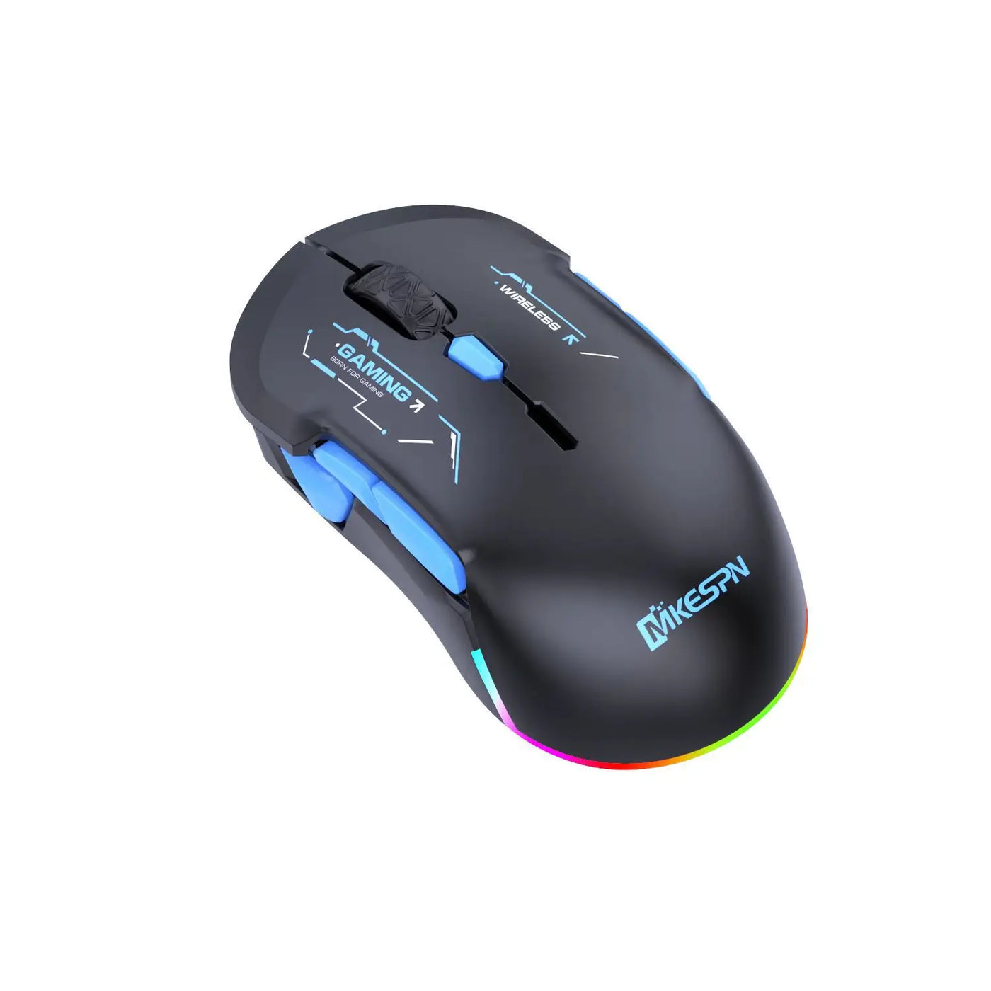Wireless Bluetooth 2.4G 10000DPI Macro Gaming Mouse 10 Programmable Keys chargeable Game Mouse Charging RGB Left handed hand