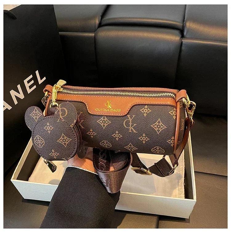 Famous designer popular classic elegant handbags leather ladies crossbody shoulder bag versatile and chic for evening