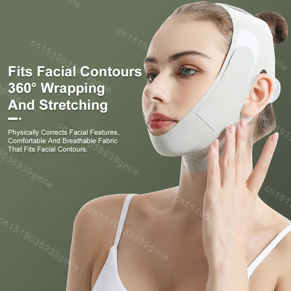 Face Slimming Bandage Face Lifting Belt V Line Face Slimming Strap Double Chin Tightener Slim Strap Facial Lifting Mask Tool