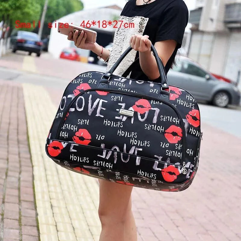 Fashion Cartoon Print Travel Bags for Women