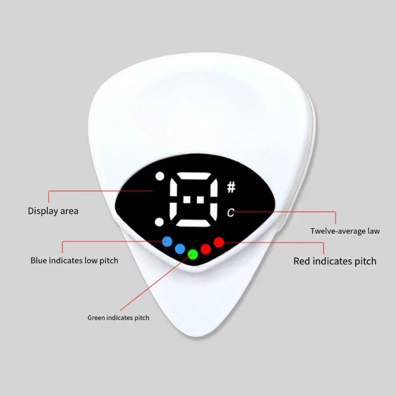 Guitar Picks With Built In Tunner Real Time Monitoring Best Choice For Acoustic And Electric Instrument Players