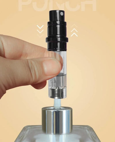 Portable Luxurious 9ml Travel Perfume Bottle Rosted Metal Shell Bottom Filling Sample Delicate Spray Empty Perfume Dispenser