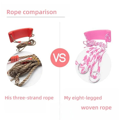 Swing children's swing, baby swing, swing toy swing garden, adjustable rope indoor rainbow swing, children's outdoor game