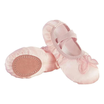 Children Girls Woman Canvas Butterfly Knots Soft Sole Ballet Slippers Practise Ballerina Dance Shoes