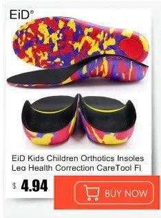 Kids Children 3D Orthopedic Insoles Arch Support insole for OX-Legs Flat Foot insoles Orthotic Pads Correction Health shoes pad