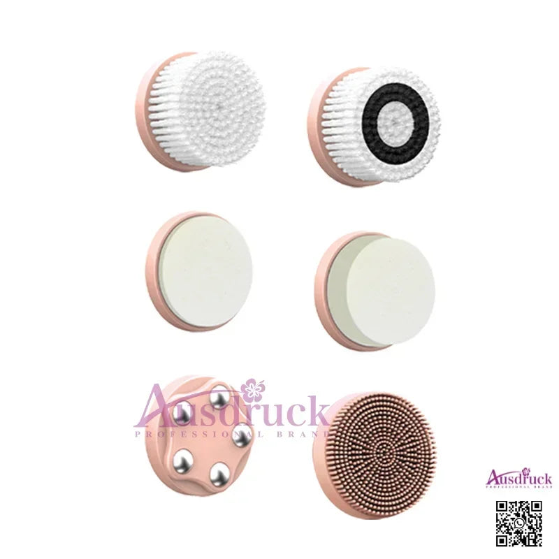 New 6-in-1 Facial Cleansing Brush Heads – Deep Pore Cleaning, Exfoliation & Gentle Skincare, Universal Fit for All Devices