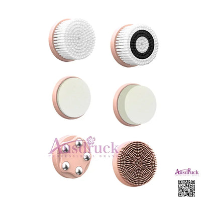 New 6-in-1 Facial Cleansing Brush Heads – Deep Pore Cleaning, Exfoliation & Gentle Skincare, Universal Fit for All Devices
