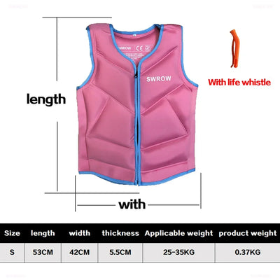 Wake Surfing Impact Vest CE Approved Neoprene Life Jacket Wakesurf Comp Vest surf But Great for All Other Watersports Activities