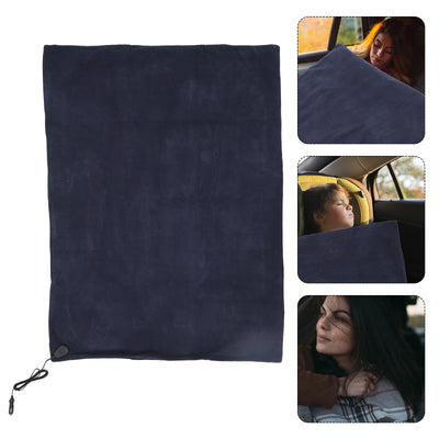 Electric Heated 12V Fast Heating Car Blanket With Overheat Protection For Driver Passenger Warm Travel Auto Seat Cover Mat Car