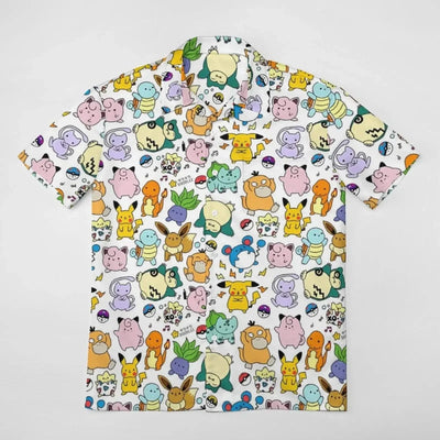 Summer Men's Shirt Cute Animal Print  Shirt