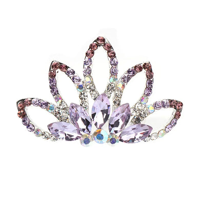 Wedding Jewelry for Girls Kids Gift Gem Princess Hairpin Tiara Crown Hair Comb Flower Crystal Rhinestone Hair Jewelry