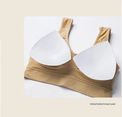 Breathable Sports Bra Top Fitness Women Brassiere Removable Padded Sport Bra Running Gym Seamless Push Up Bras