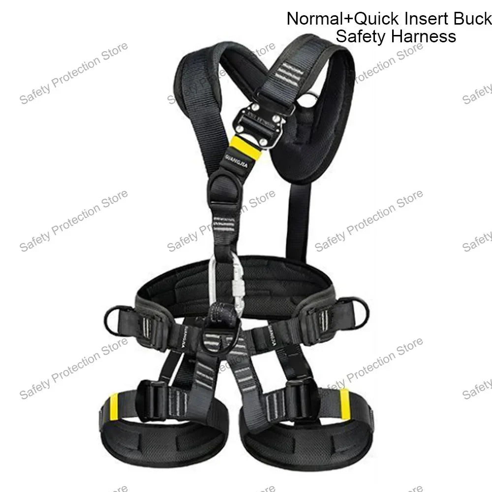 High Altitude Work Safety Harness Full Body 5-Point Safety Belt Outdoor Climbing Mountaineering Construction Rescue Equipment