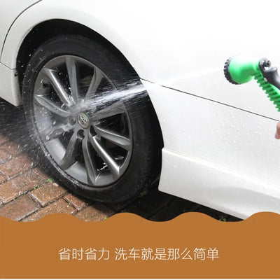 50FT/100FT Garden Hose Expandable  Flexible  EU  Plastic  Pipe With Spray Gun  Watering Car Wash Sprayirrigation Pipe