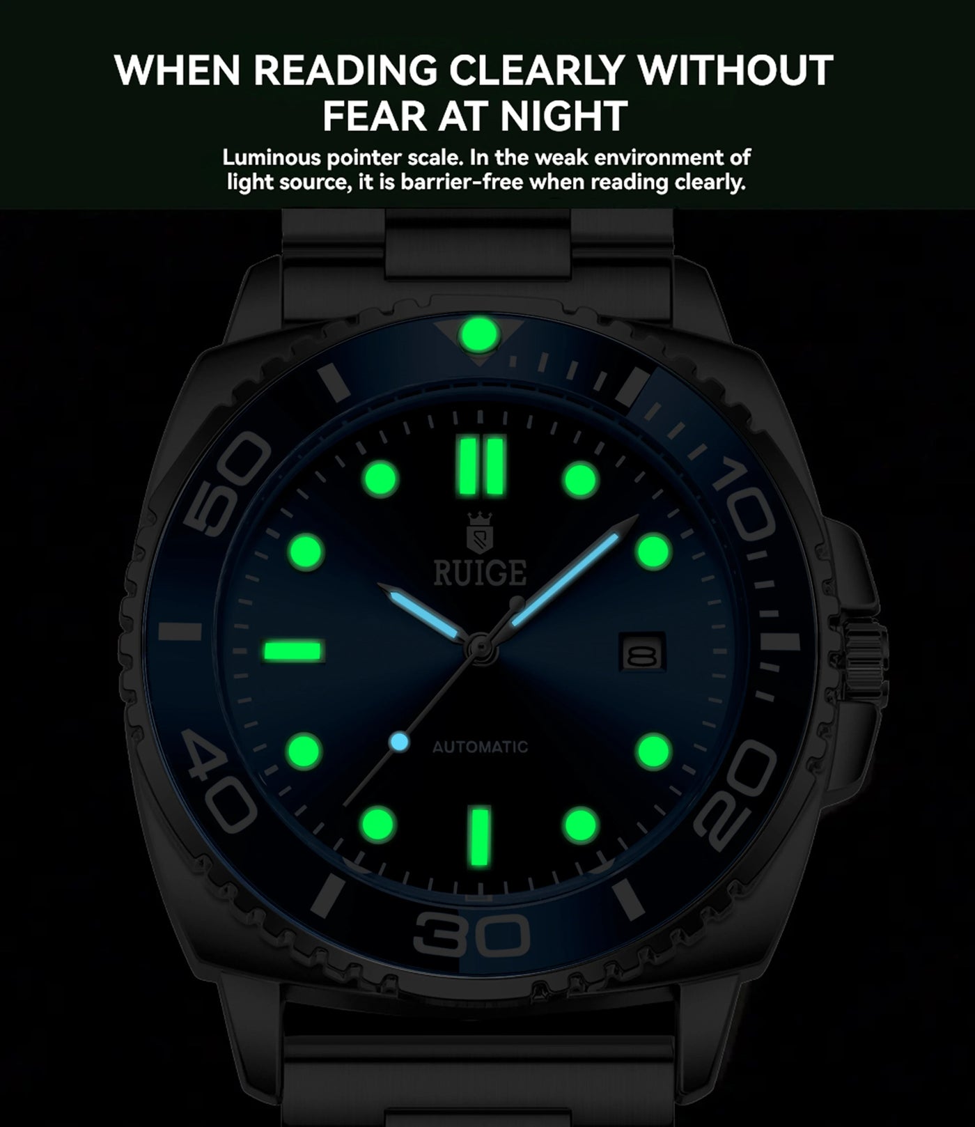 New authentic high aesthetic fully automatic mechanical watch for men, high-end brand fashion, business simplicity, niche trendy